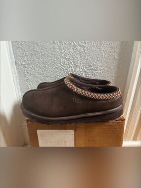 UGG Dark Brown Tasman Slippers